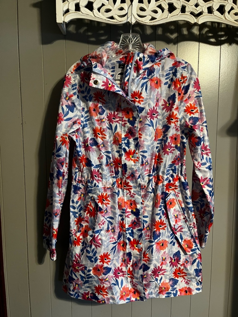 Joules Right As Rain Floral Rain Coat